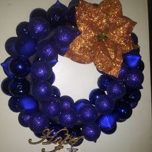 Handmade holiday wreath